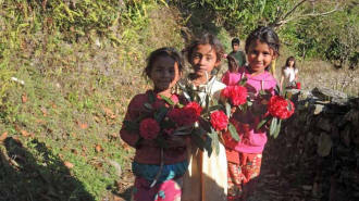 Kinder im Wlang - Annapurna, Mardi Himal